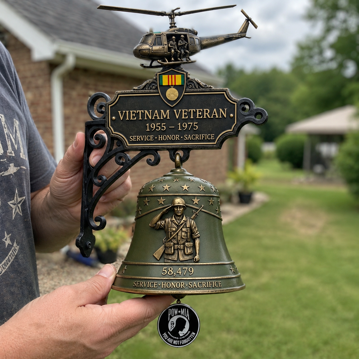 🔔Last Day Promo: 49% OFF 🎖️-Vietnam Veteran Tribute Wall Bell