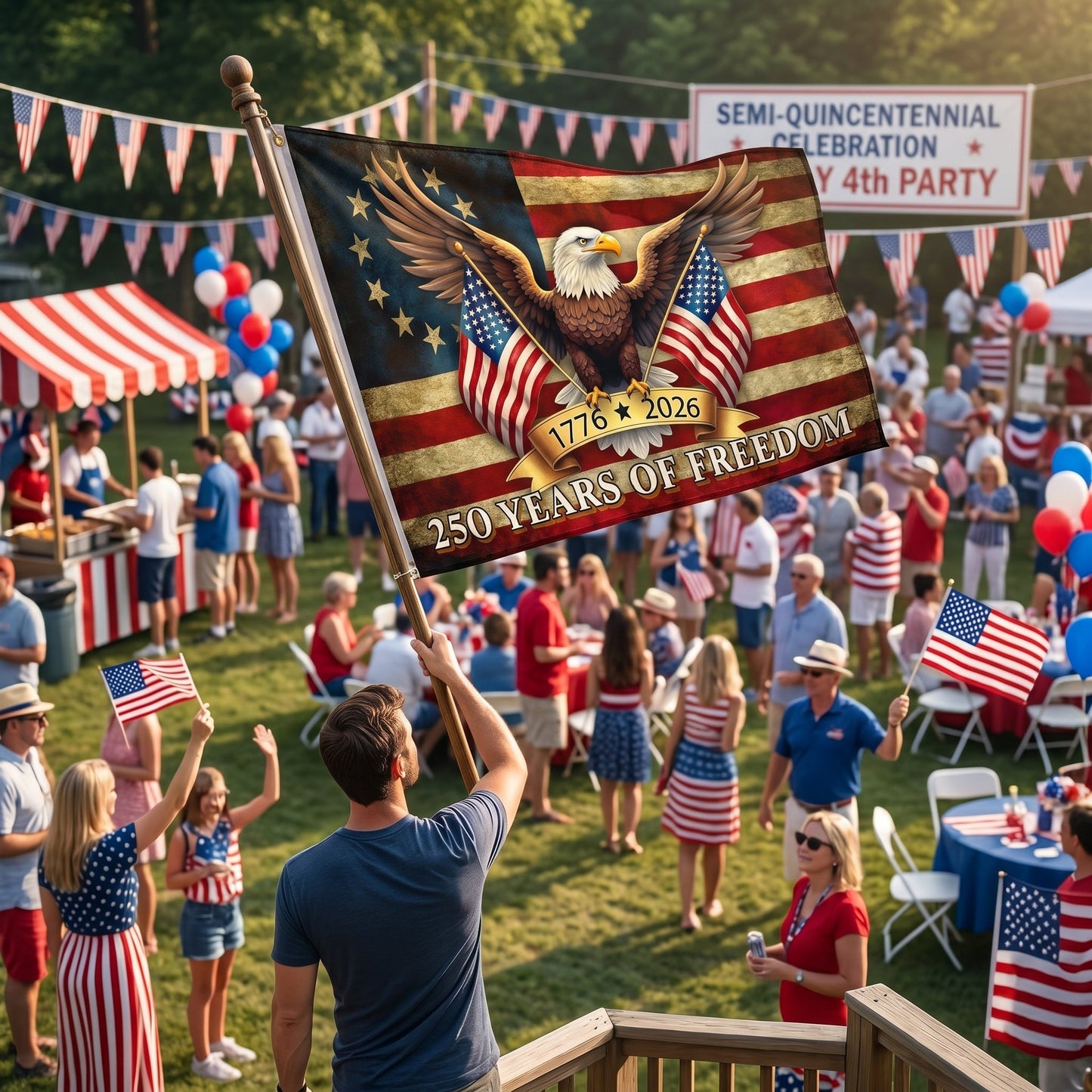 🇺🇸 1776–2026 Patriotic Freedom Flag